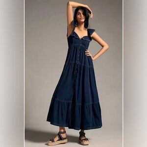 Denim Anthropologie dress